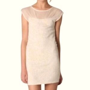 🎉HP🎉EC FREE PEOPLE CREAM & GOLD DRESS SZ.M